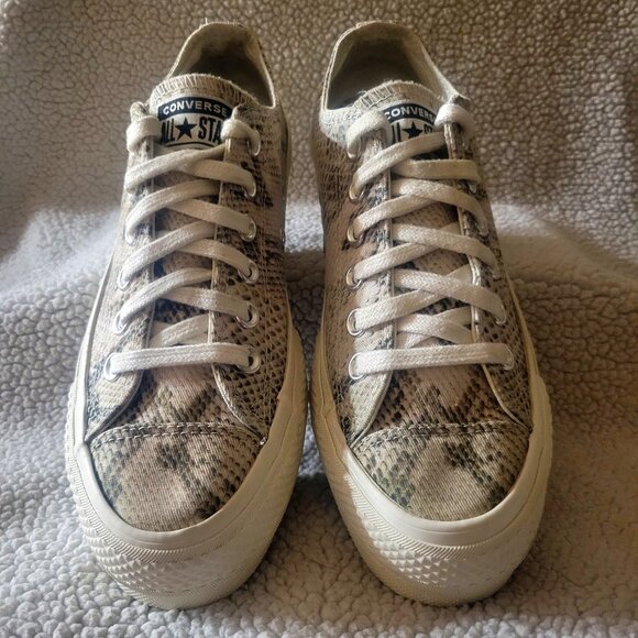 Converse Women's Chuck Taylor All Star Lift Snake Skin Effect -  Size 6 - Picture 9 of 10